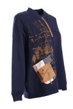 Vedi Oversize Uzun Kol Kadın Sweatshirt - Minimalist Günlük