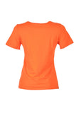 Vedi Minimalist V Yaka Kısa Kol Kadın T-Shirt - Günlük Stil