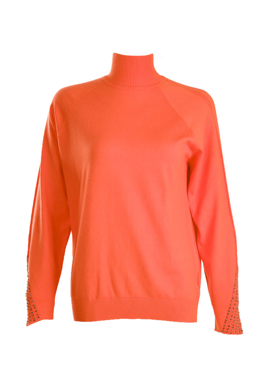 Vedi Minimalist Oversize Turtleneck Long Sleeve Women's Sweater - New Season