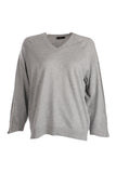 Vedi Oversize V-Neck Women's Knitwear - Minimalist Everyday Style
