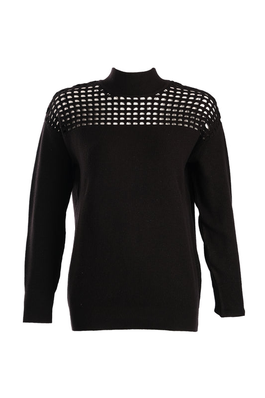 Vedi Minimalist Turtleneck Oversize Women's Knitwear - Everyday Use