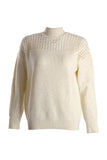 Vedi Minimalist Turtleneck Oversize Women's Knitwear - Everyday Use