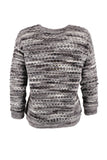 Vedi Minimalist Oversize 3/4 Kol Kadın Kazak - Günlük Kullanım