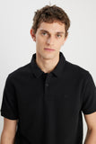 Wrangler Erkek Minimalist Polo Yaka Kısa Kol T-Shirt - Günlük Stil