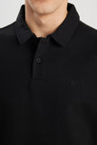 Wrangler Erkek Minimalist Polo Yaka Kısa Kol T-Shirt - Günlük Stil