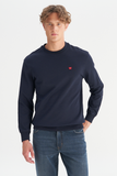 Wrangler Men's Regular Fit Crew Neck Sweatshirt with Logo Detail