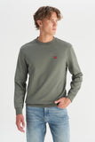 Wrangler Men's Regular Fit Crew Neck Sweatshirt with Logo Detail