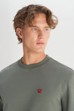 Wrangler Men's Regular Fit Crew Neck Sweatshirt with Logo Detail