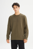 Wrangler Regular Fit Normal Kesim Bisiklet Yaka Selanik Örgü Sweatshirt