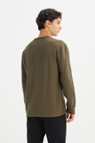 Wrangler Regular Fit Crew Neck Rib Knit Sweatshirt