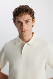 Wrangler Minimalist Polo Yaka Kısa Kol Erkek T-Shirt - Günlük Stil