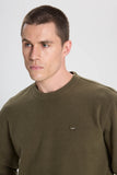 Wrangler Regular Fit Crew Neck Rib Knit Sweatshirt