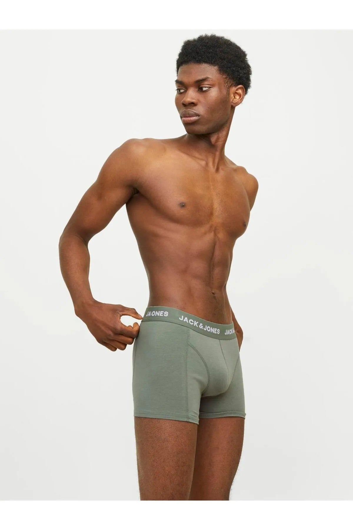 Jack&Jones Erkek Boxer 3'lü Set - Minimalist Ananas Desenli Rahat Boxer
