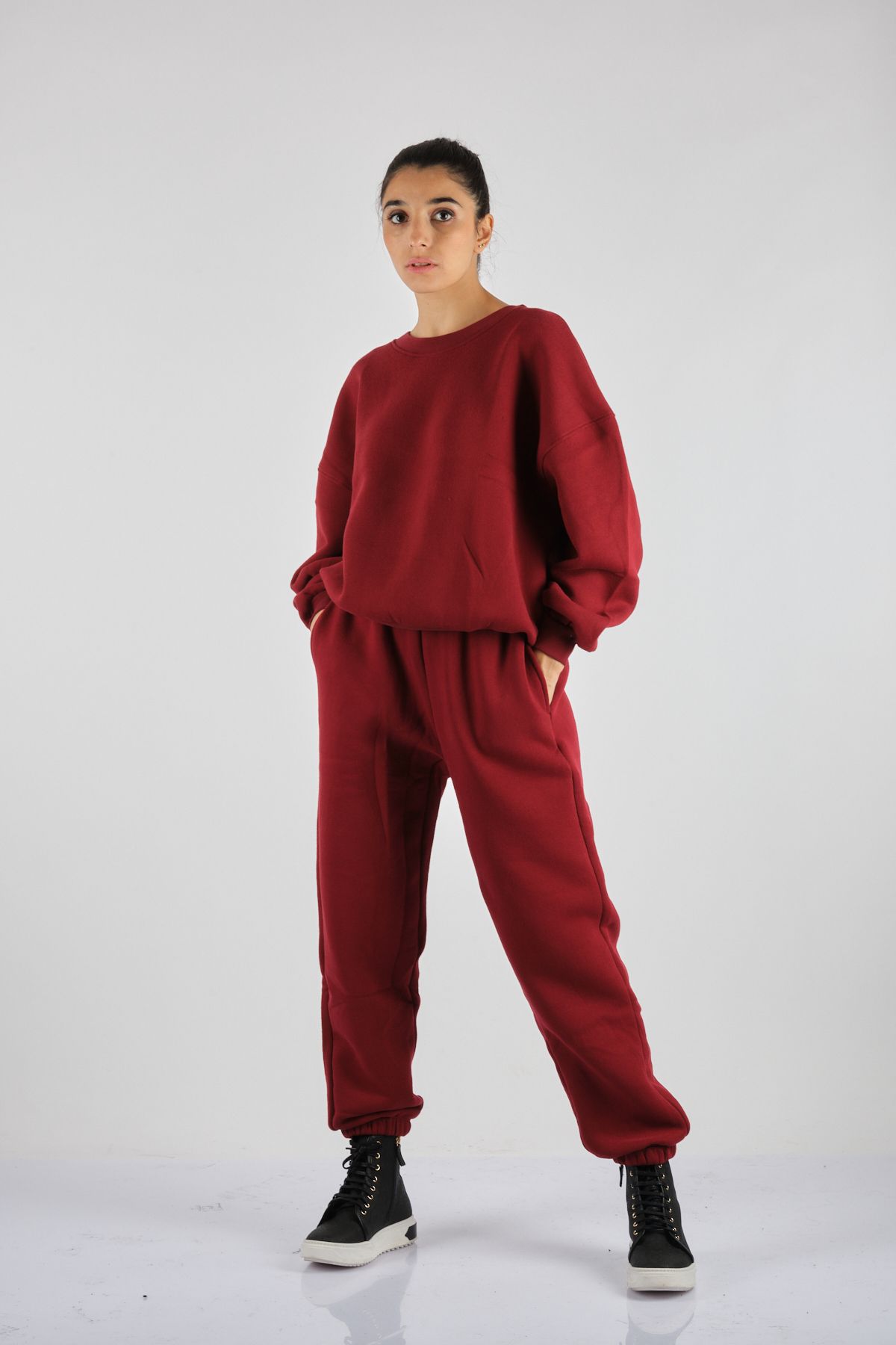 A.Vintage Oversize Kadın Eşofman Altı - Minimalist Günlük Stil Secondary image