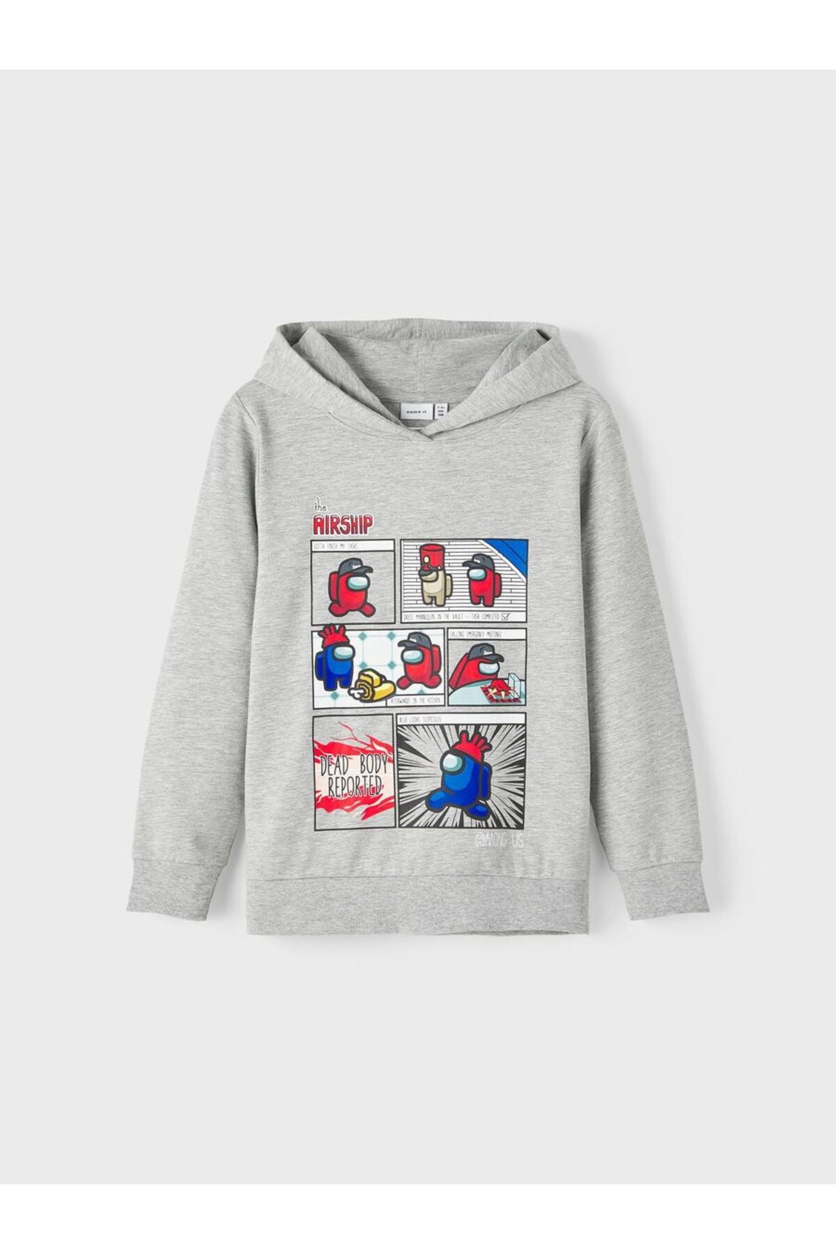 Among Us Baskılı Kapüşonlu Sweatshirt-Erkek Çocuk-Günlük Main image