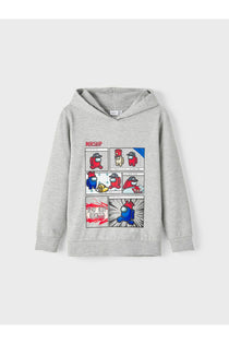 Among Us Baskılı Kapüşonlu Sweatshirt-Erkek Çocuk-Günlük