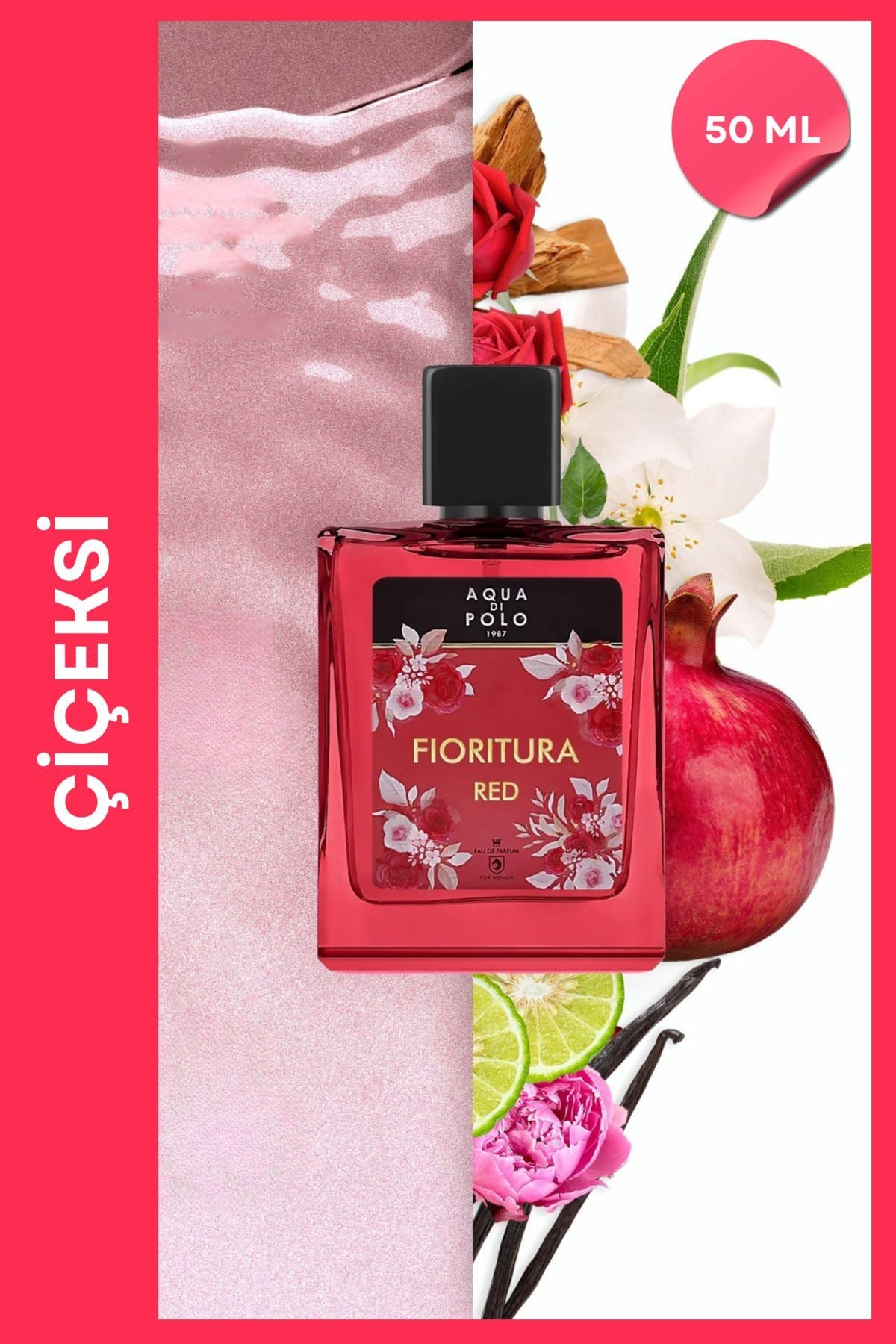 Aqua Di Polo Fioritura Red Kadın Parfüm 50ml - Çiçeksi & Odunsu Main image
