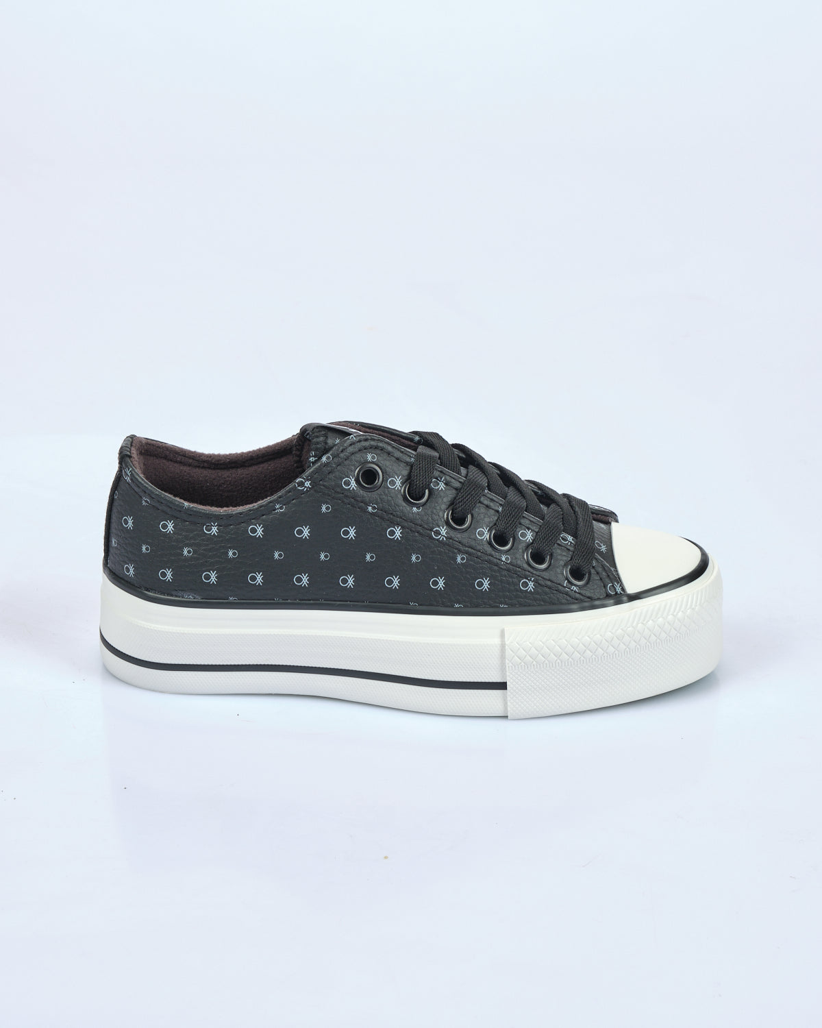 Benetton Kadın Minimalist Platform Sneaker - Günlük - Rahat - Canvas Main image