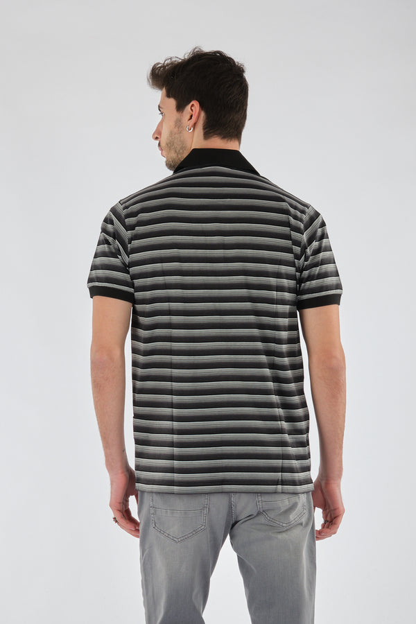 Barca Erkek Polo Yaka Çizgili T-Shirt - Regular Fit - Günlük Kullanım