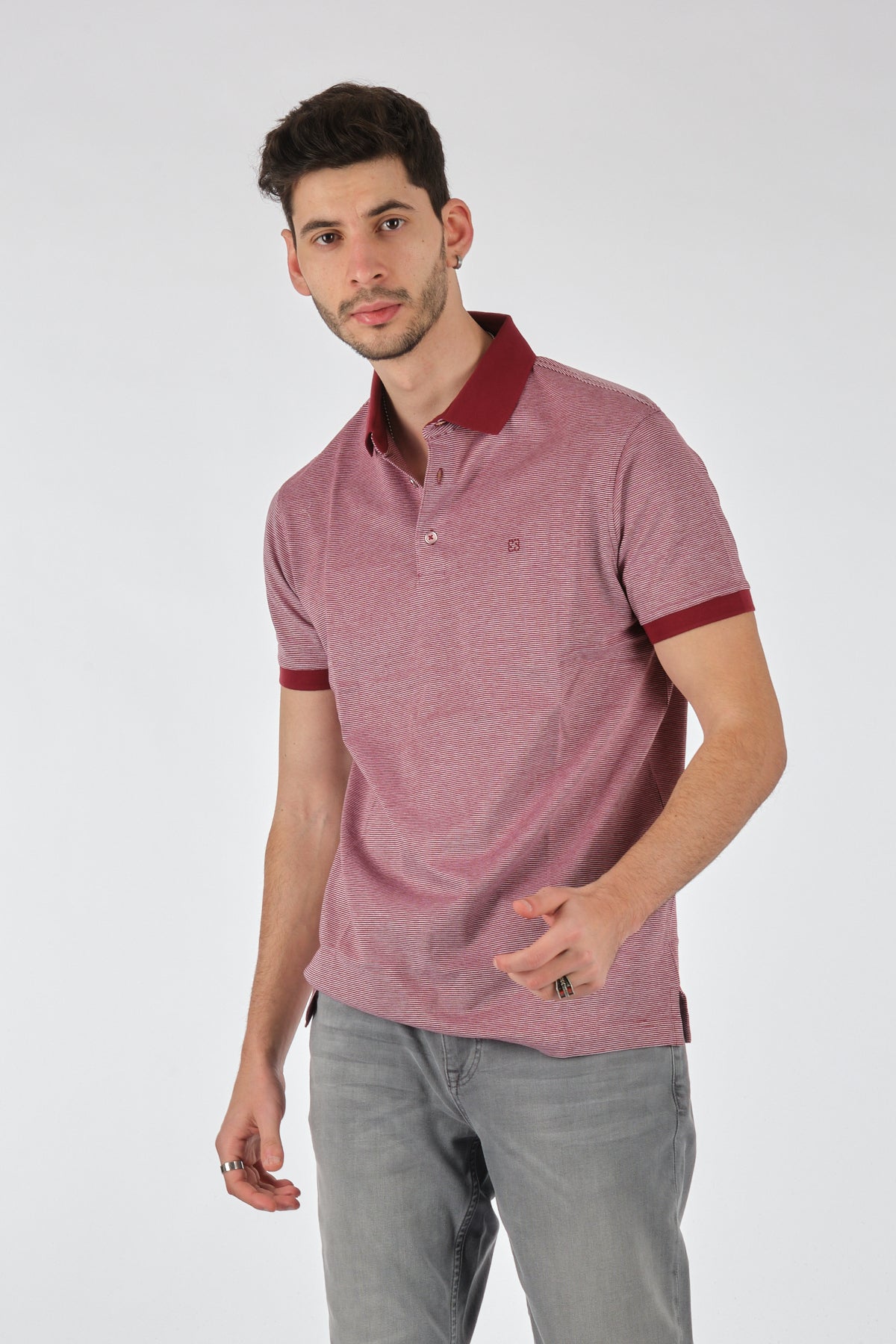 Barca Erkek Polo Yaka Kısa Kol T-Shirt - Minimalist Günlük Stil Secondary image