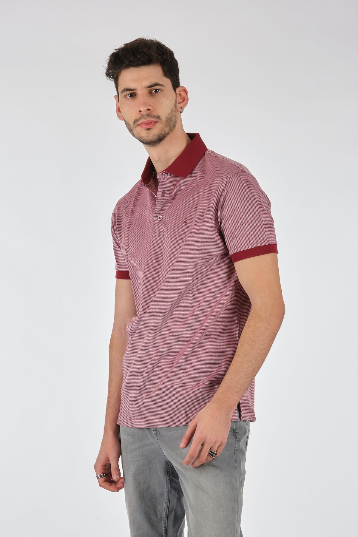 Barca Erkek Polo Yaka Kısa Kol T-Shirt - Minimalist Günlük Stil