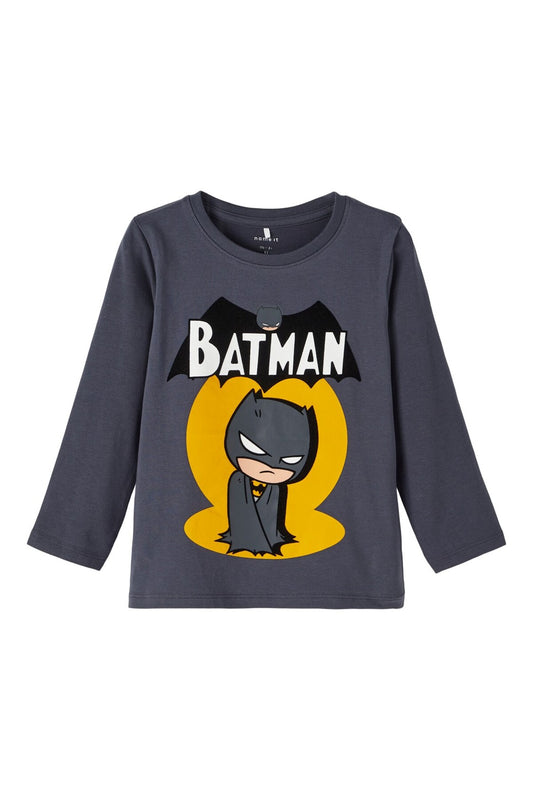 Batman Baskılı Uzun Kol Erkek Çocuk Sweatshirt-Rahat ve Şık