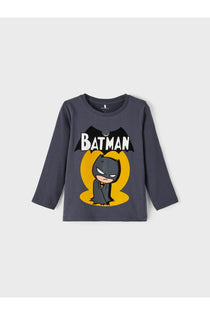 Batman Baskılı Uzun Kol Erkek Çocuk Sweatshirt-Rahat ve Şık