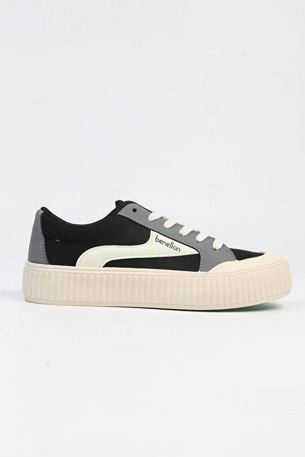 Benetton Kadın Günlük Minimalist Sneaker - Rahat ve Şık Platform Ayakkabı