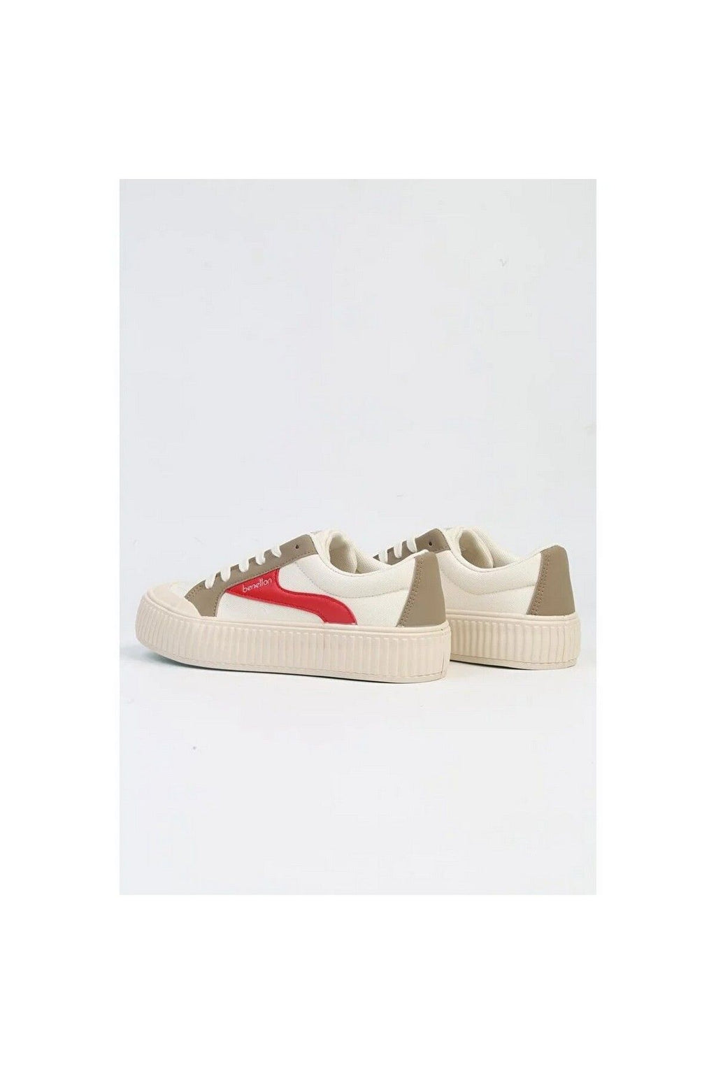 Benetton Kadın Günlük Minimalist Sneaker - Rahat ve Şık Platform Ayakkabı