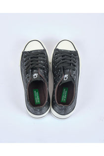 Benetton Kadın Minimalist Platform Sneaker - Günlük - Rahat - Canvas