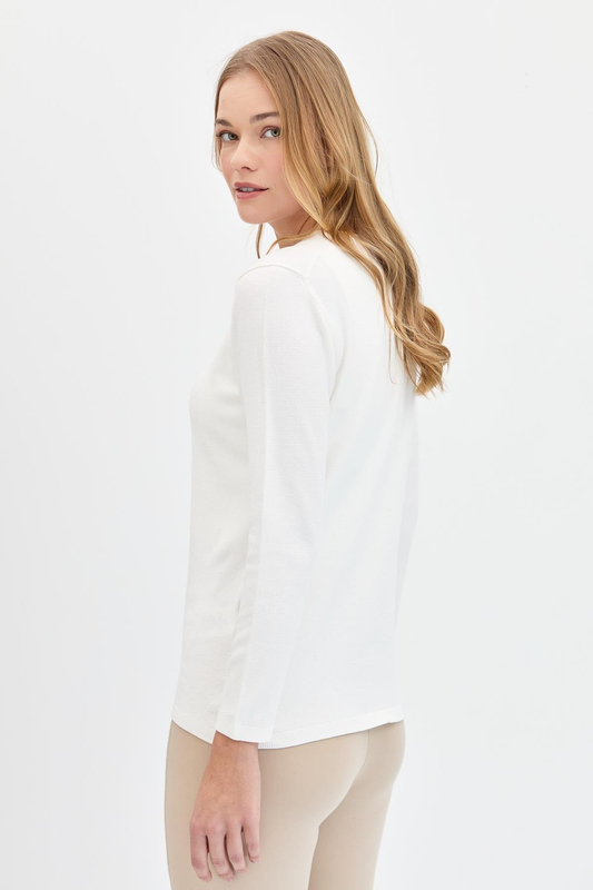 Women's Lycra Long Sleeve Basic V-Neck Blouse Pattern