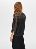 Sequin Evening Blouse with Sleeve Slit Detail by Faik Sönmez