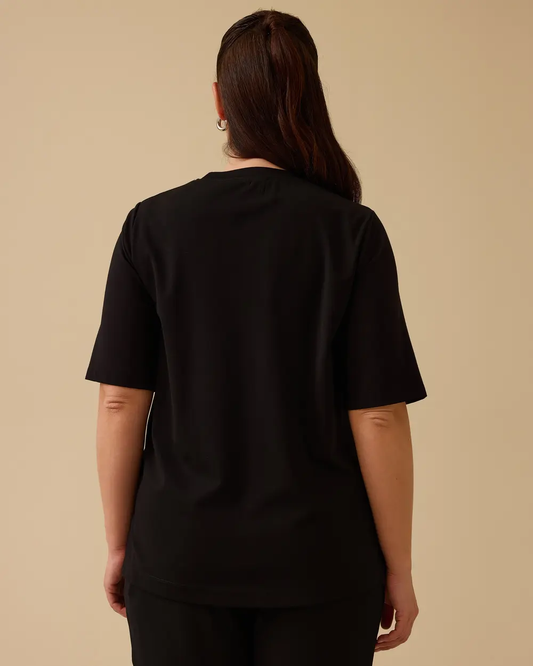 Plus size blouse with beaded embroidery, Gala-Xi