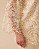 Plus size blouse with lace detail Gala-Xi