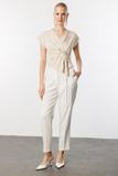 Wrap-Around Draped Blouse Nefeli