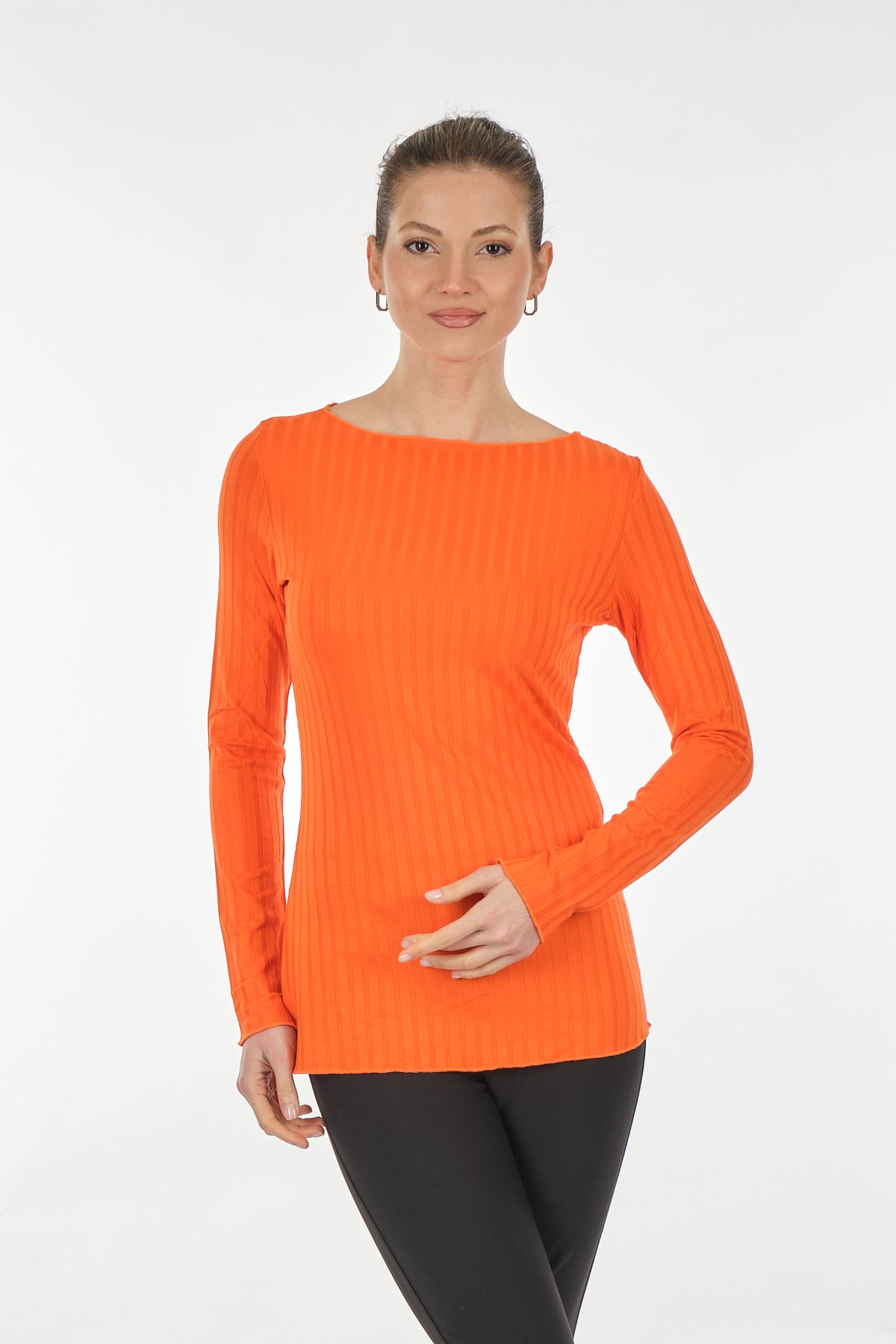 On Kadın Minimalist Uzun Kol Regular Fit Bluz - Günlük & Ofis Main image