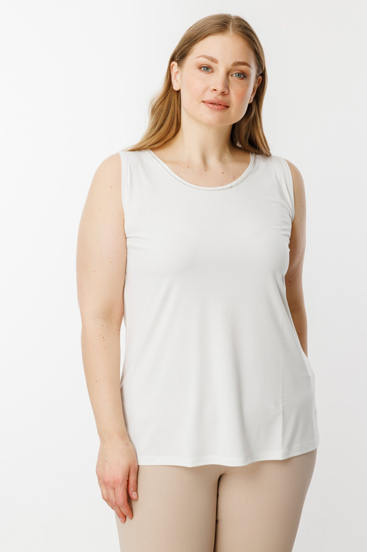 On Minimalist Sleeveless Midi Blouse for Women - Comfortable and Stylish Everyday Outfit