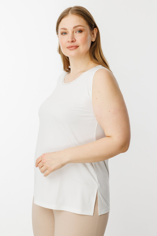 On Minimalist Sleeveless Midi Blouse for Women - Comfortable and Stylish Everyday Outfit