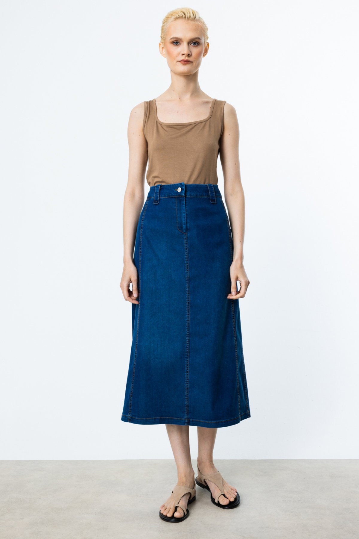 On Minimalist Kolsuz Kadın Bluz - Crop Kesim - Günlük İkincil görsel