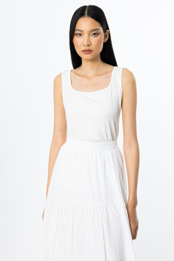 On Minimalist Kolsuz Kadın Bluz - Crop Kesim - Günlük