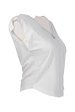 On Minimalist V-Neck Short-Sleeve Women's Blouse - Casual & Chic