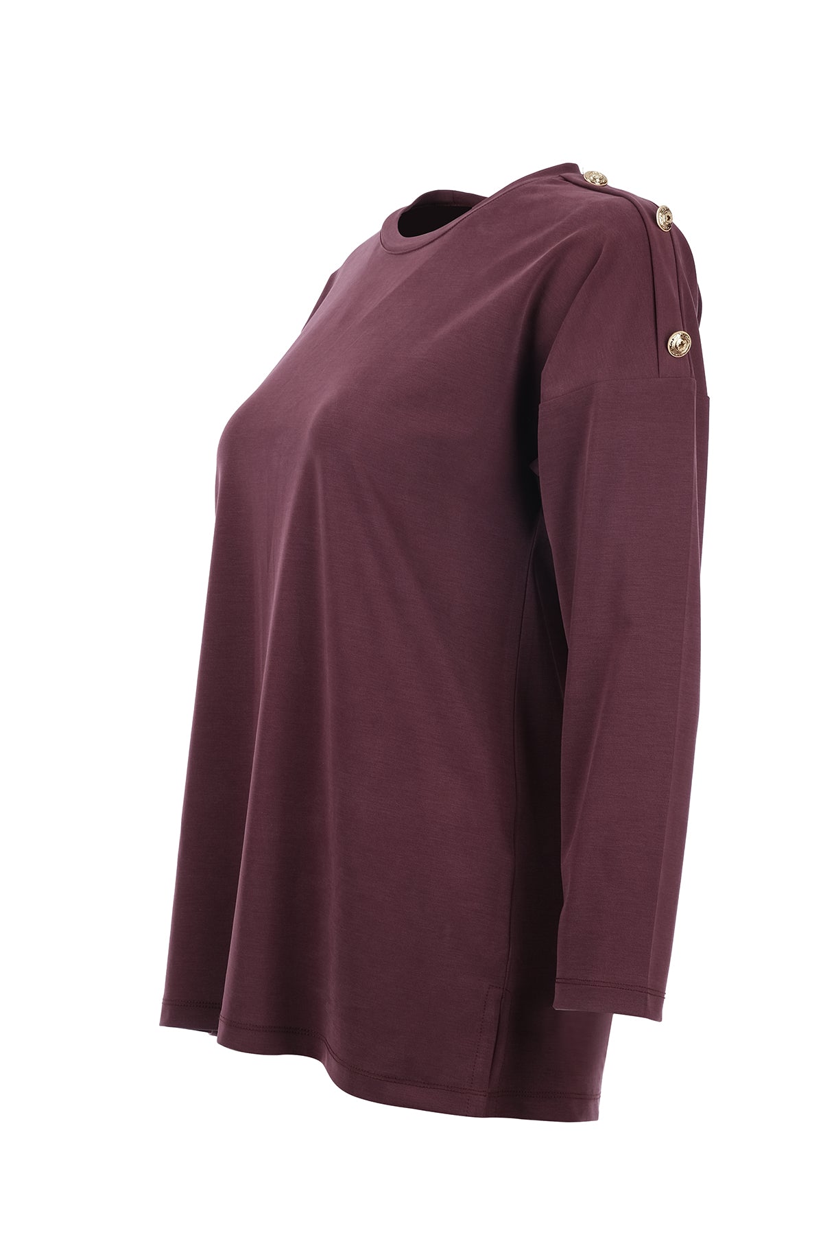 On Kadın Oversize Uzun Kol Minimalist Bluz - Rahat ve Şık Secondary image