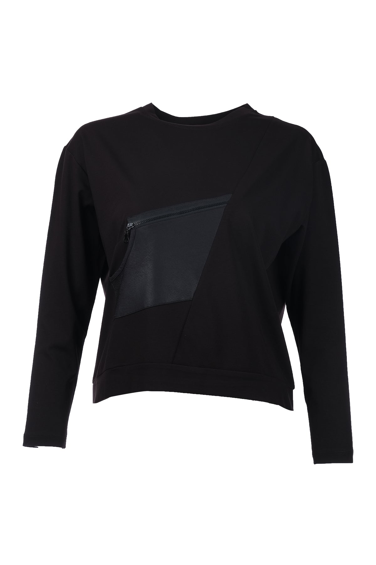 On Kadın Oversize Uzun Kol Minimalist Bluz - Günlük Stil Main image