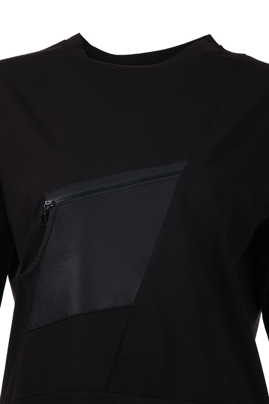 On Kadın Oversize Uzun Kol Minimalist Bluz - Günlük Stil