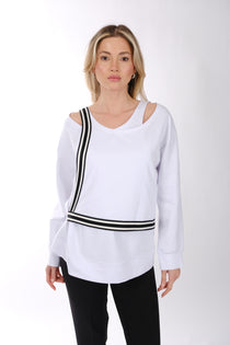 Ysatis Minimalist Oversize V Yaka Uzun Kol Kadın Bluz - Günlük & Özel Gün