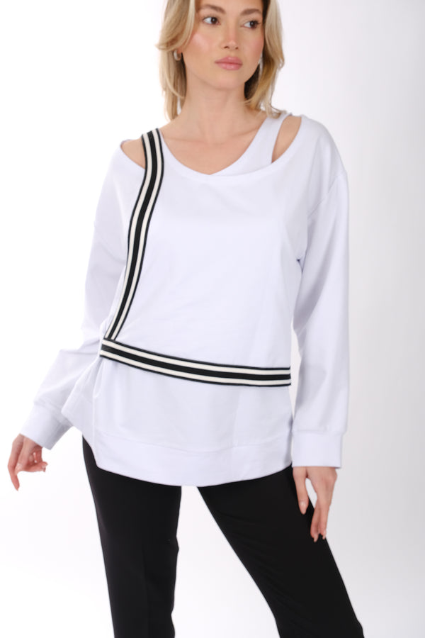 Ysatis Minimalist Oversize V Yaka Uzun Kol Kadın Bluz - Günlük & Özel Gün