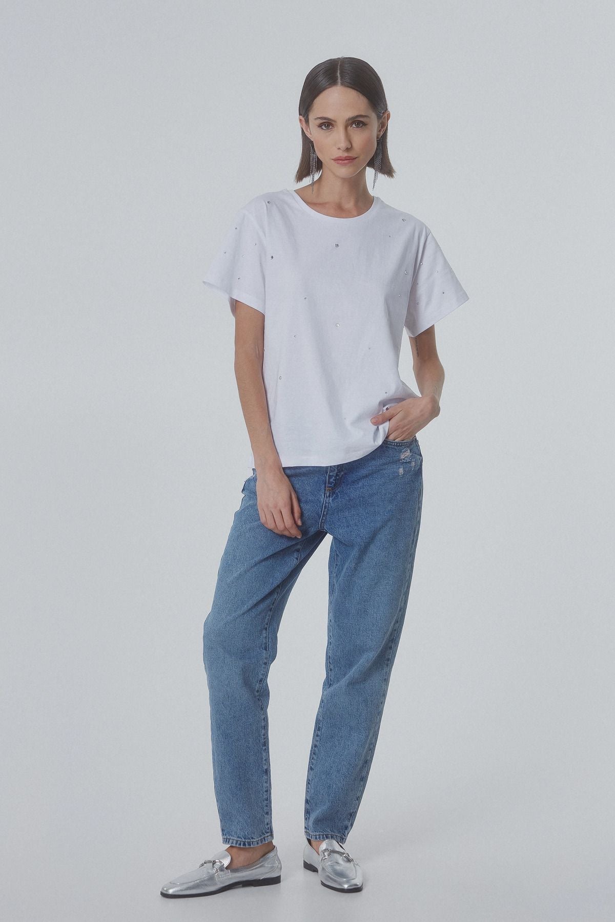 Bsb Mom Fit Oversize Kadın Jean - Yüksek Bel, Rahat, Günlük Main image