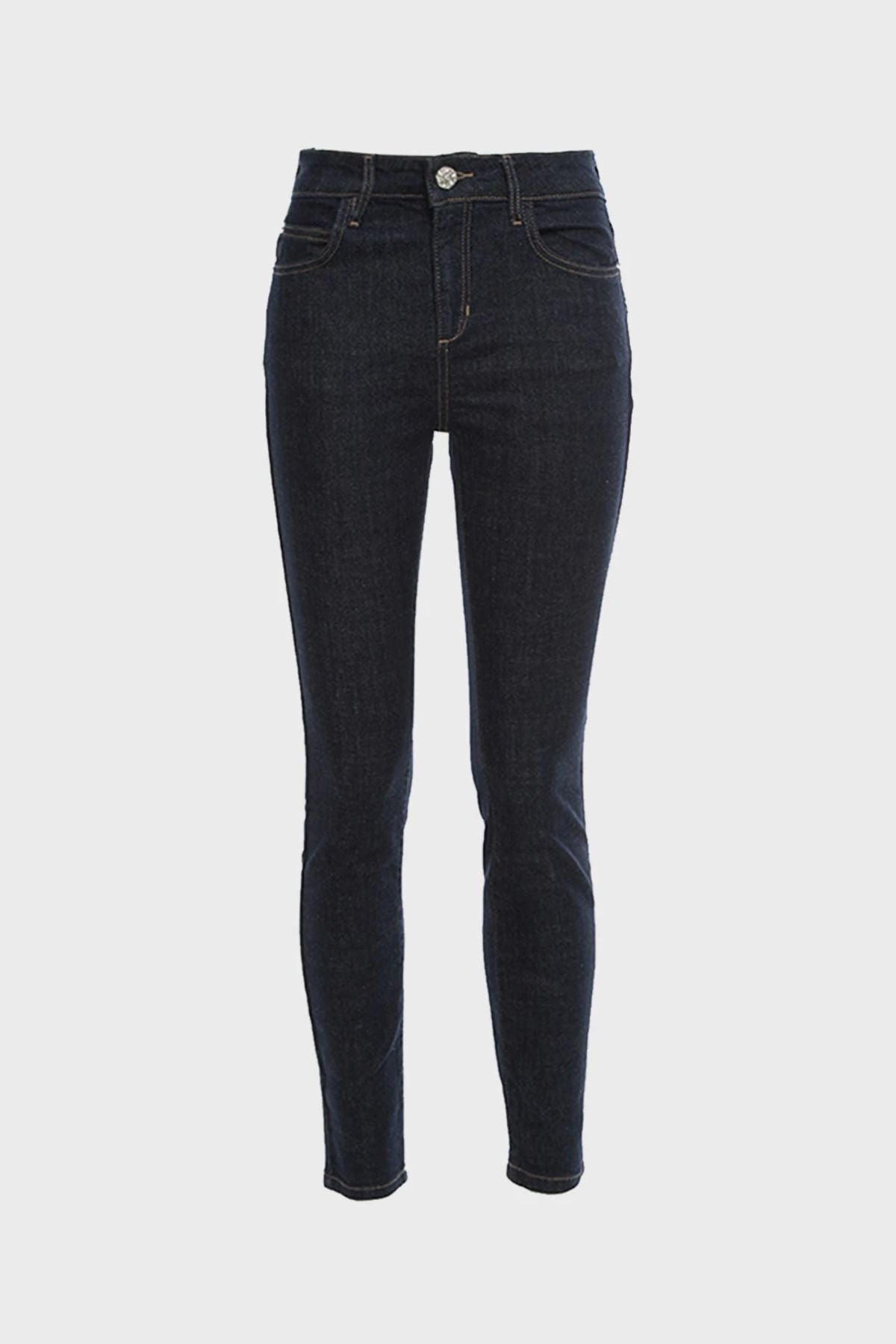 BSB Kadın Yüksek Bel Dar Paça Kot Pantolon - Minimalist Stil Main image