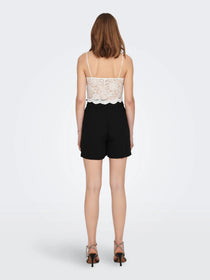 Only Kadın Dantelli İnce Askılı Crop Büstiyer - Minimalist Yazlık