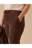 Plus size drawstring ankle-length trousers Gala-Xi